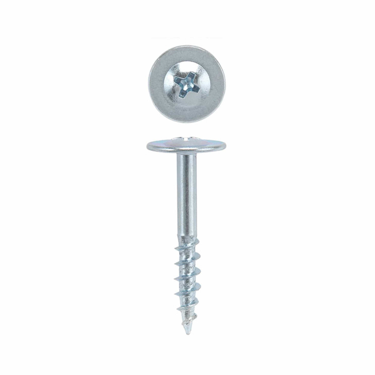 Drawer Front Adjusting Screws - #8 Round - Washer Head - Phillips Drive - Zinc - 100 Piece