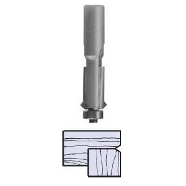 2425 V-Groove Flush Trim Router Bit 1/4" SH X 1/2" D X 1" CL 2-1/2" OL