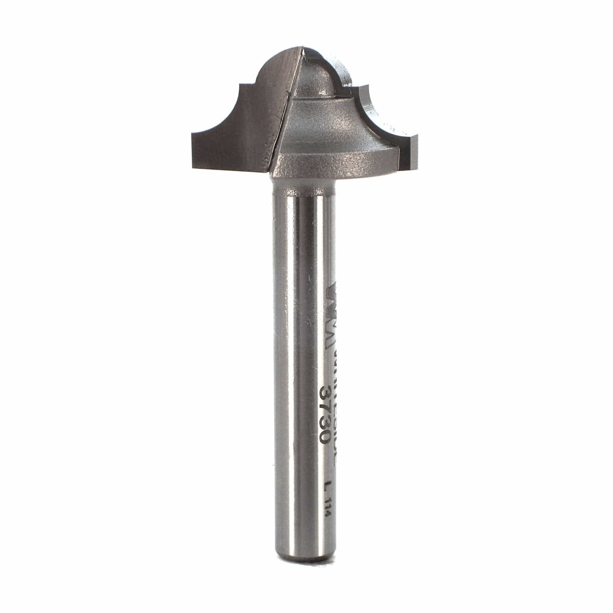 3730 Classical Round Bottom Router Bit 1/4" SH 3/16" R 7/8" D X 1/2" CL X 2" OL