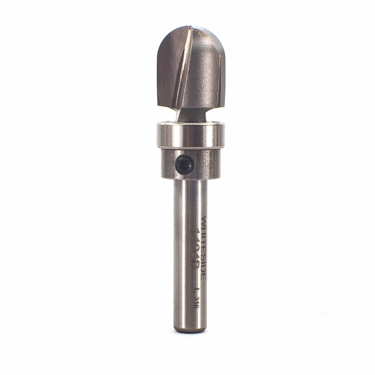 Round Nose / Core Box Router Bit with Bearing Guide - 1/4" SH