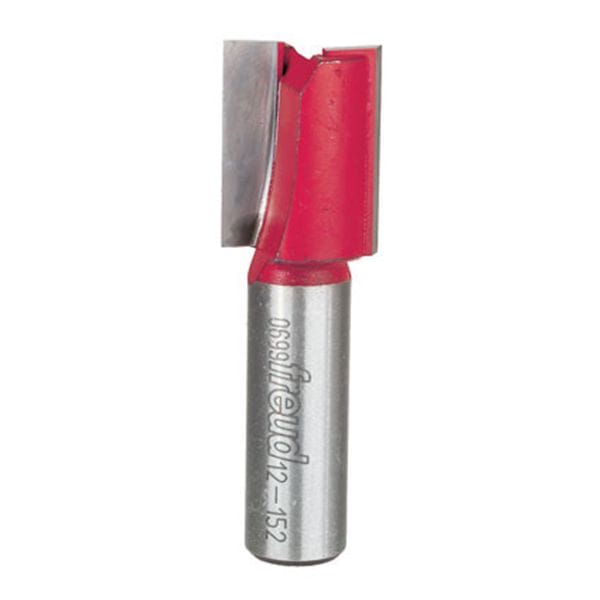Double Flute Straight Router Bit - 1/2" SH
