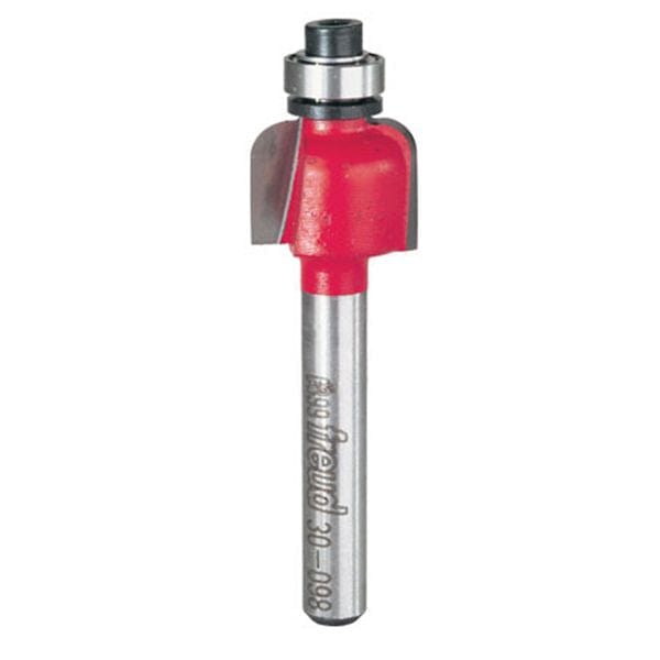 30-098 Cove Router Bit 1/4" SH 5/8" D 1/2" CL 1/8" R