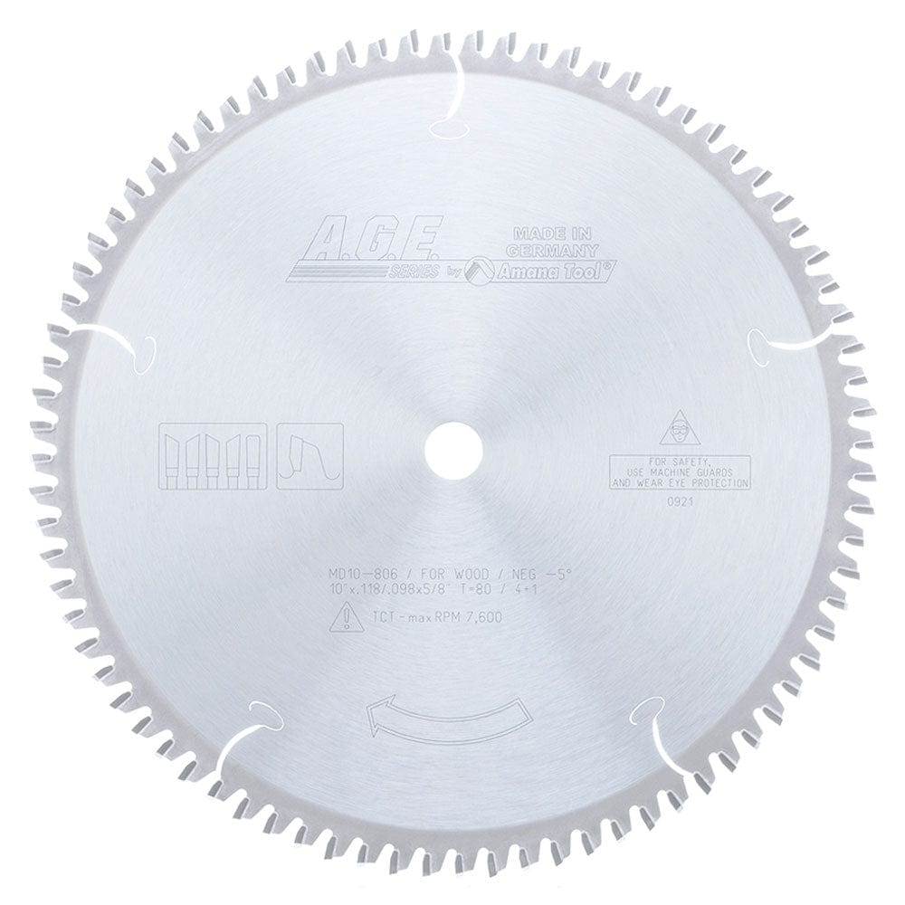 10"X 80T Heavy Miter 4+1 Blade, 5/8" Bore