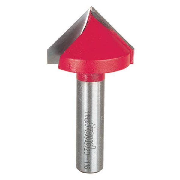 90 Degree V-Groove Router Bit - 1/2" SH