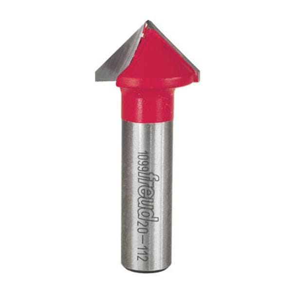 90 Degree V-Groove Router Bit - 1/2" SH