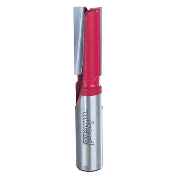 Double Flute Straight Router Bit - Metric - 1/4" SH
