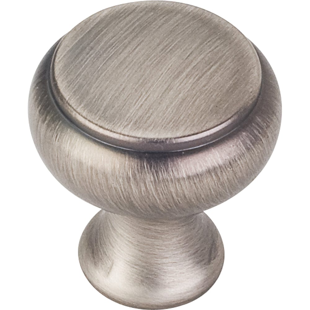 Westbury Knob, 1-1/4" Dia., Brushed Pewter