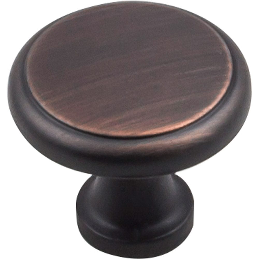 Gatsby Knob, 1-1/8" Dia., Finnish -Brushed Oil Rubbed Bronze