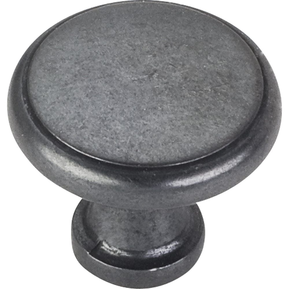 Gatsby Knob, 1-1/8" Dia., Finnish -Gun Metal
