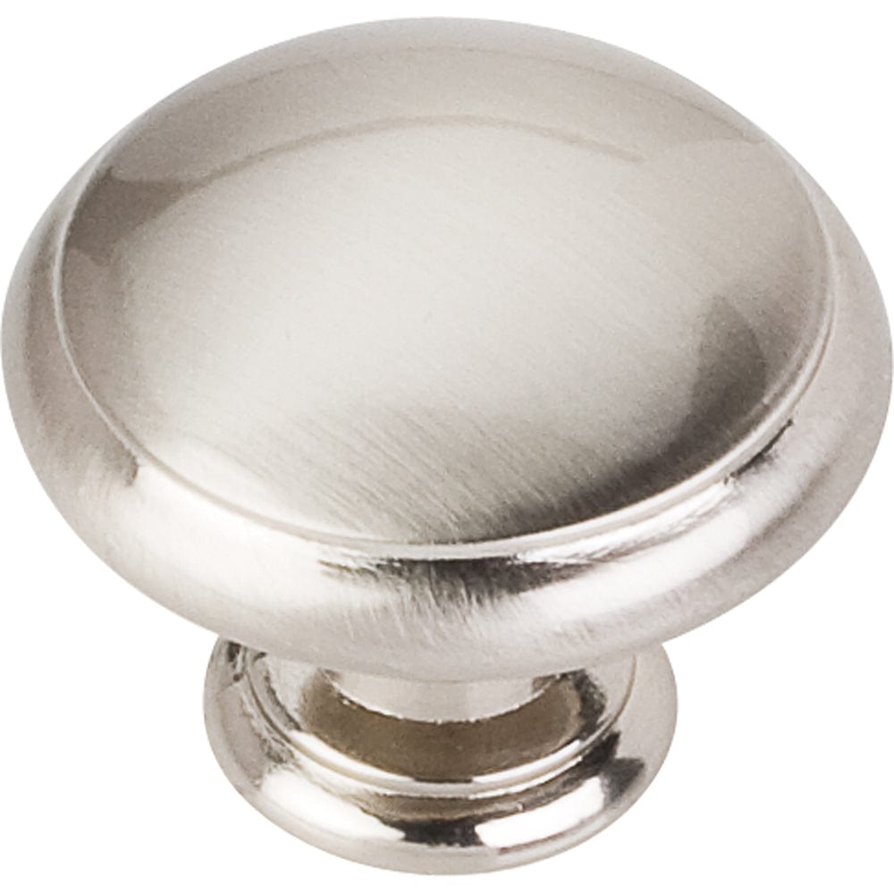 Gatsby Knob, 1-3/16" Dia., Satin Nickel