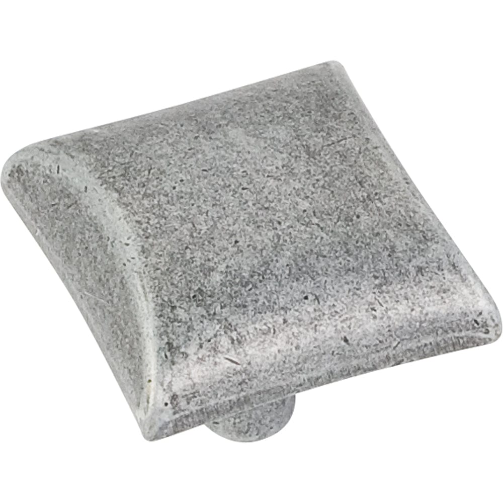 Glendale Knob, 1-1/8" O.L., Distressed Antique Silver