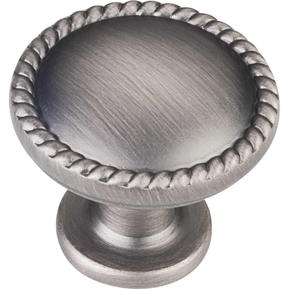 Lindos Round Knob, 1-1/4" Dia., Brushed Pewter