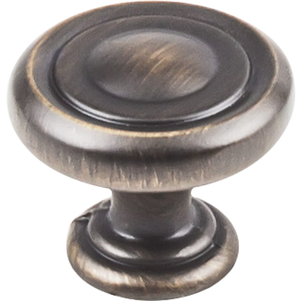 Bremen 1 Knob, 1-1/4" Dia., Antique Brushed Satin Brass