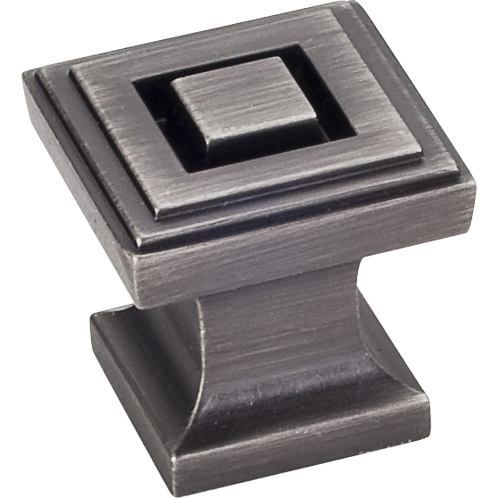 Delmar Knob 1" O.L., Brushed Pewter