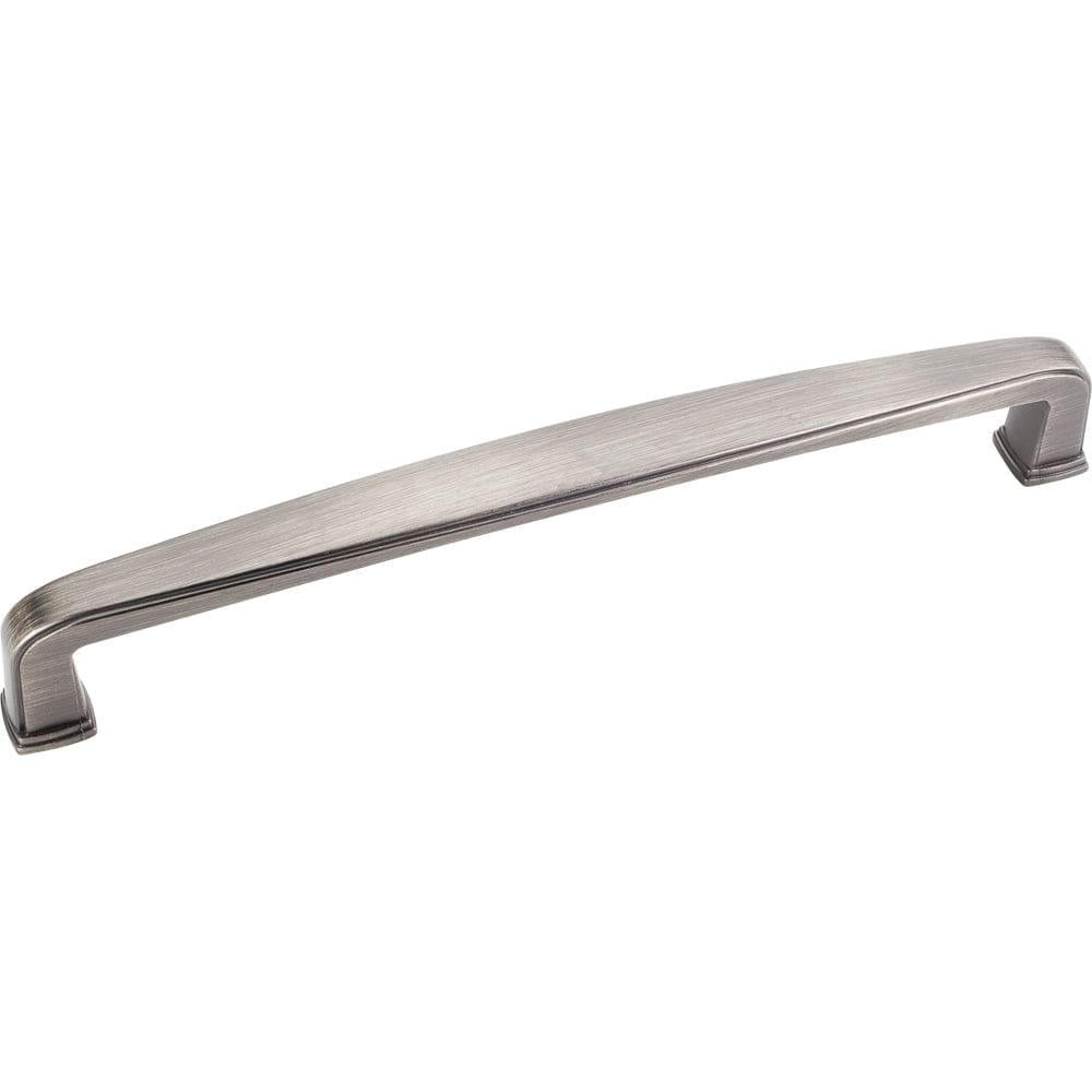 Milan 1 Plain Square Pull, 160 mm C/C, Brushed Pewter