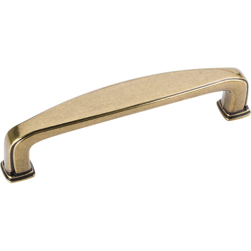 Milan 1 Plain Square Pull, 96 mm C/C, Distressed Antique Brass