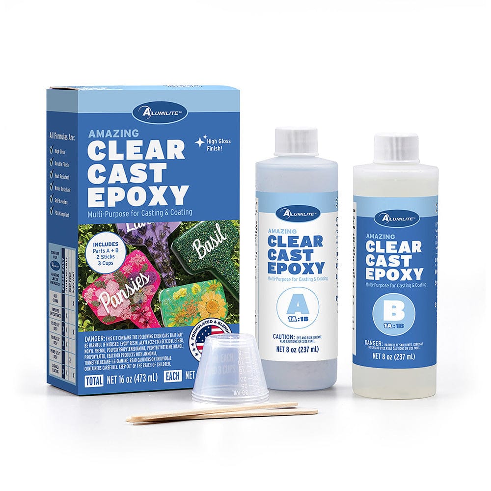 Amazing Clear Cast Epoxy Resin - High Gloss - 16 oz Kit