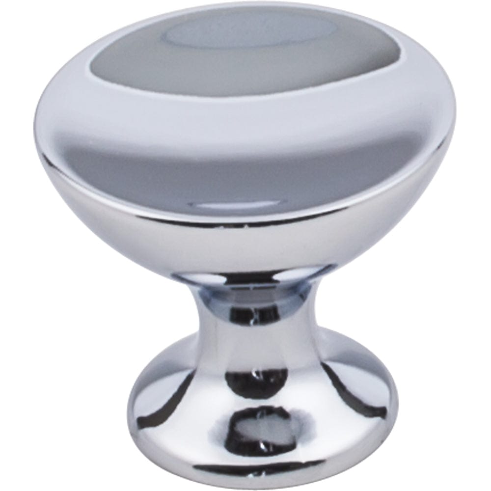 Rae Large Knob, 1-3/8" Dia., Polished Chrome