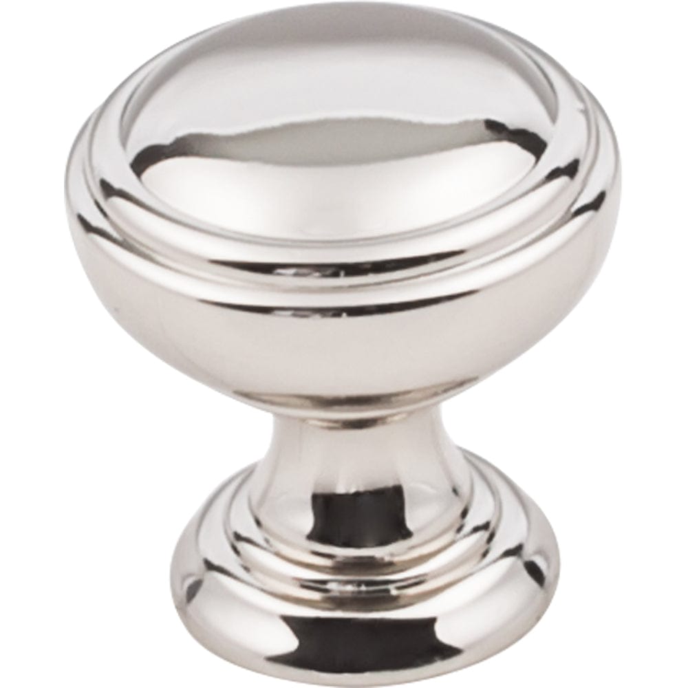 Tiffany Knob, 1-1/4" Dia., Polished Nickel