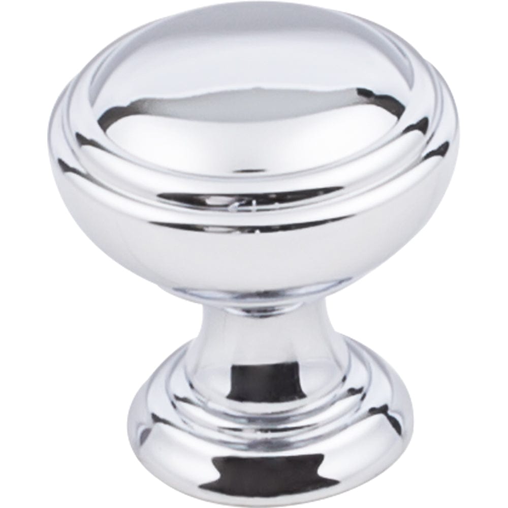Tiffany Knob, 1-1/4" Dia., Polished Chrome