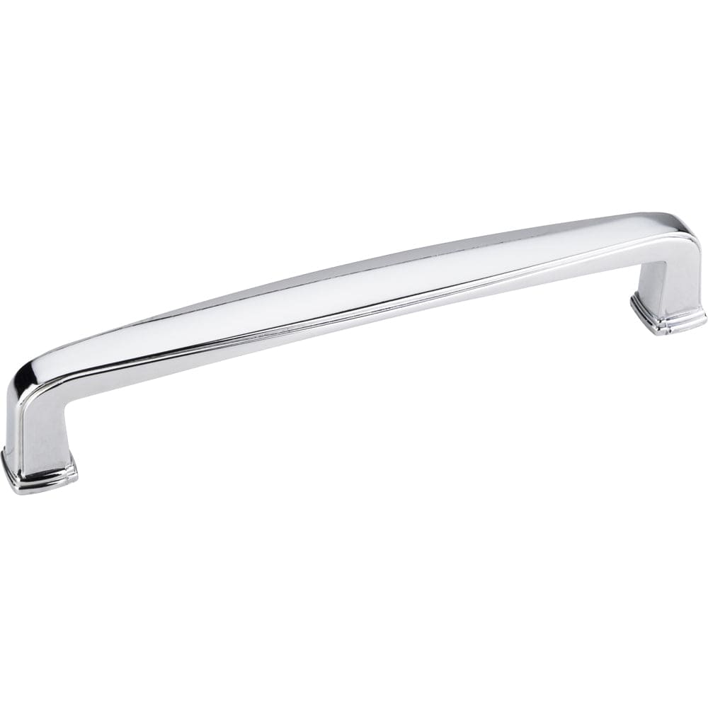Milan 1 Plain Square Pull, 128 mm C/C, Polished Chrome