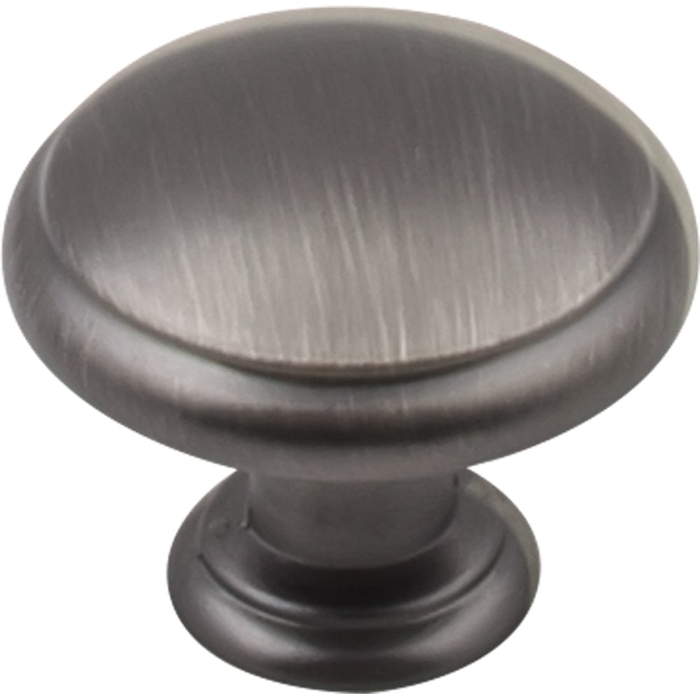 Gatsby Knob, 1-3/16" Dia., Brushed Pewter