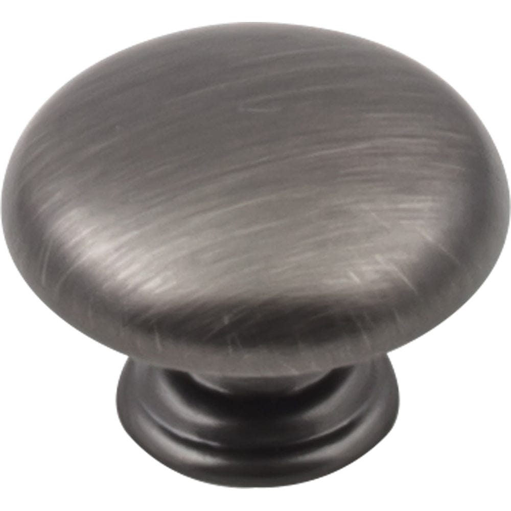 Gatsby Knob, 1-3/16" Dia., Brushed Pewter