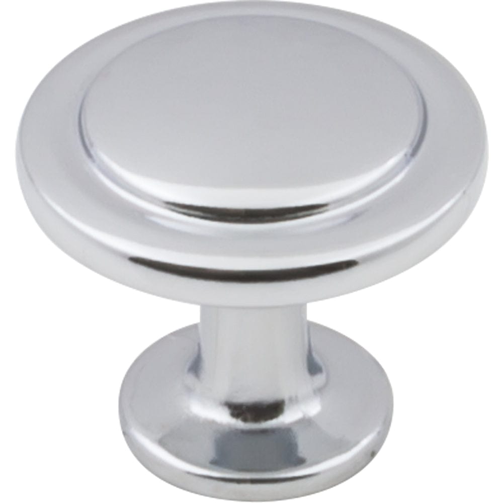 Gatsby Knob, 1-1/4" Dia., Polished Chrome