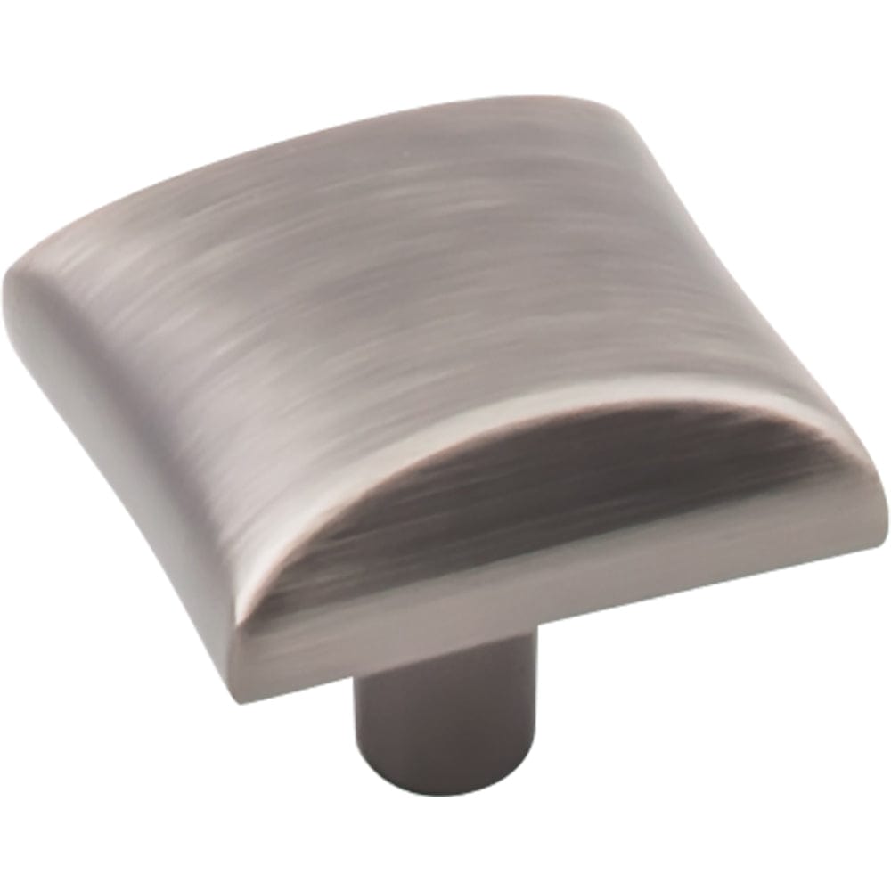 Glendale Knob, 1-1/8" O.L., Brushed Pewter