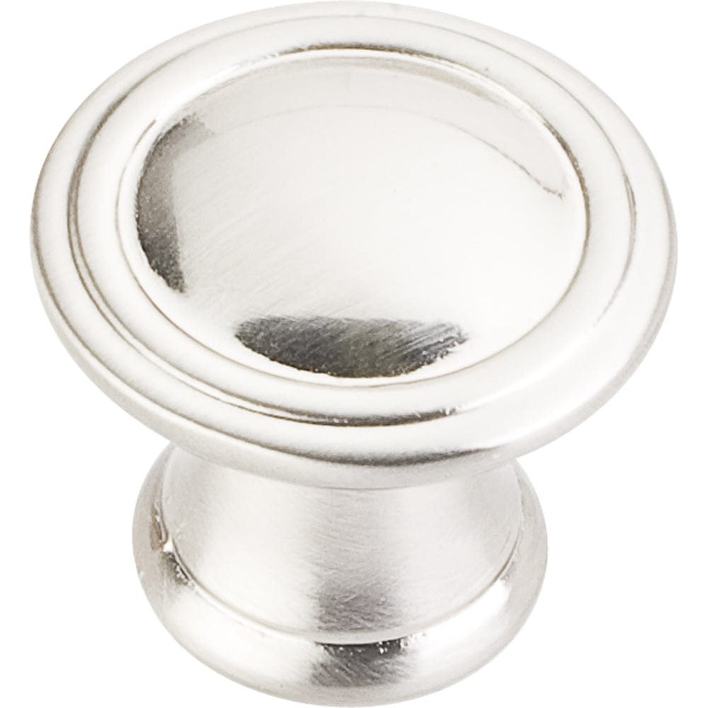 Cordova Knob, 1-3/16" Dia., Satin Nickel