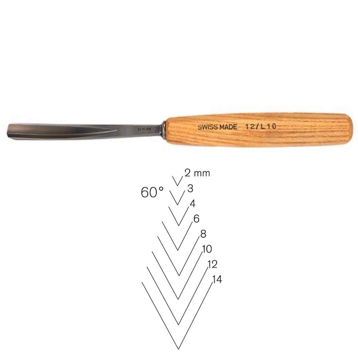 Long Bent V-Parting Tool