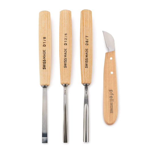 Carving Tool Starter Set Intermediate Size Set 4 piece