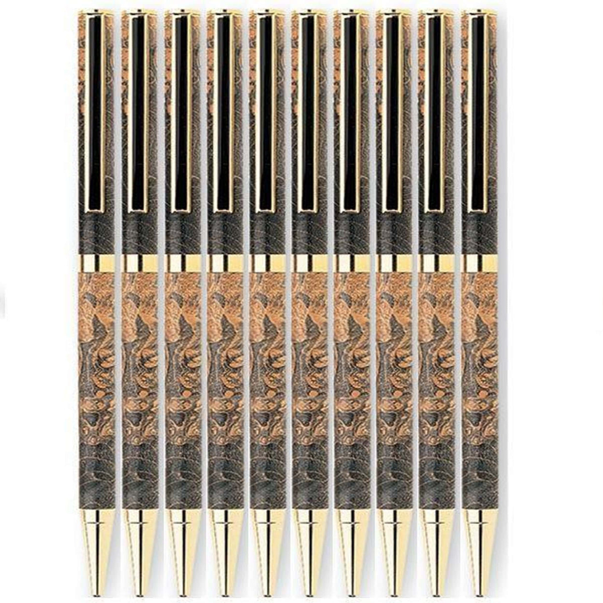 7 mm Slim Style Black Strip Clip Ballpoint Pen Kit