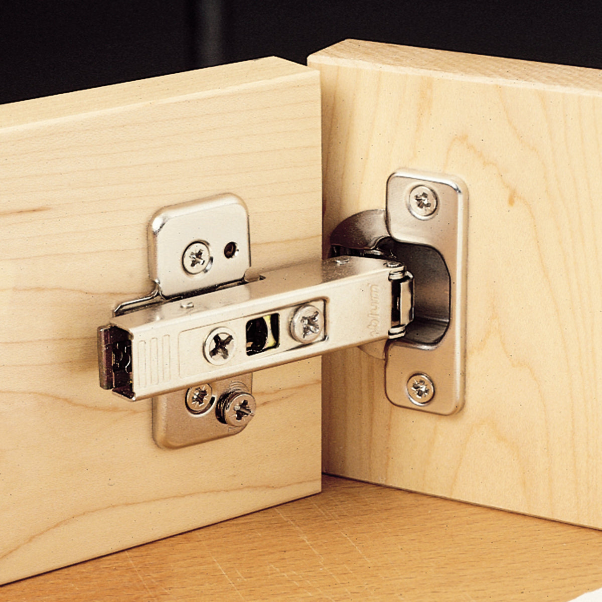 Full Overlay Clip Top Hinge w/cam Plate - 120° - 1 Pair