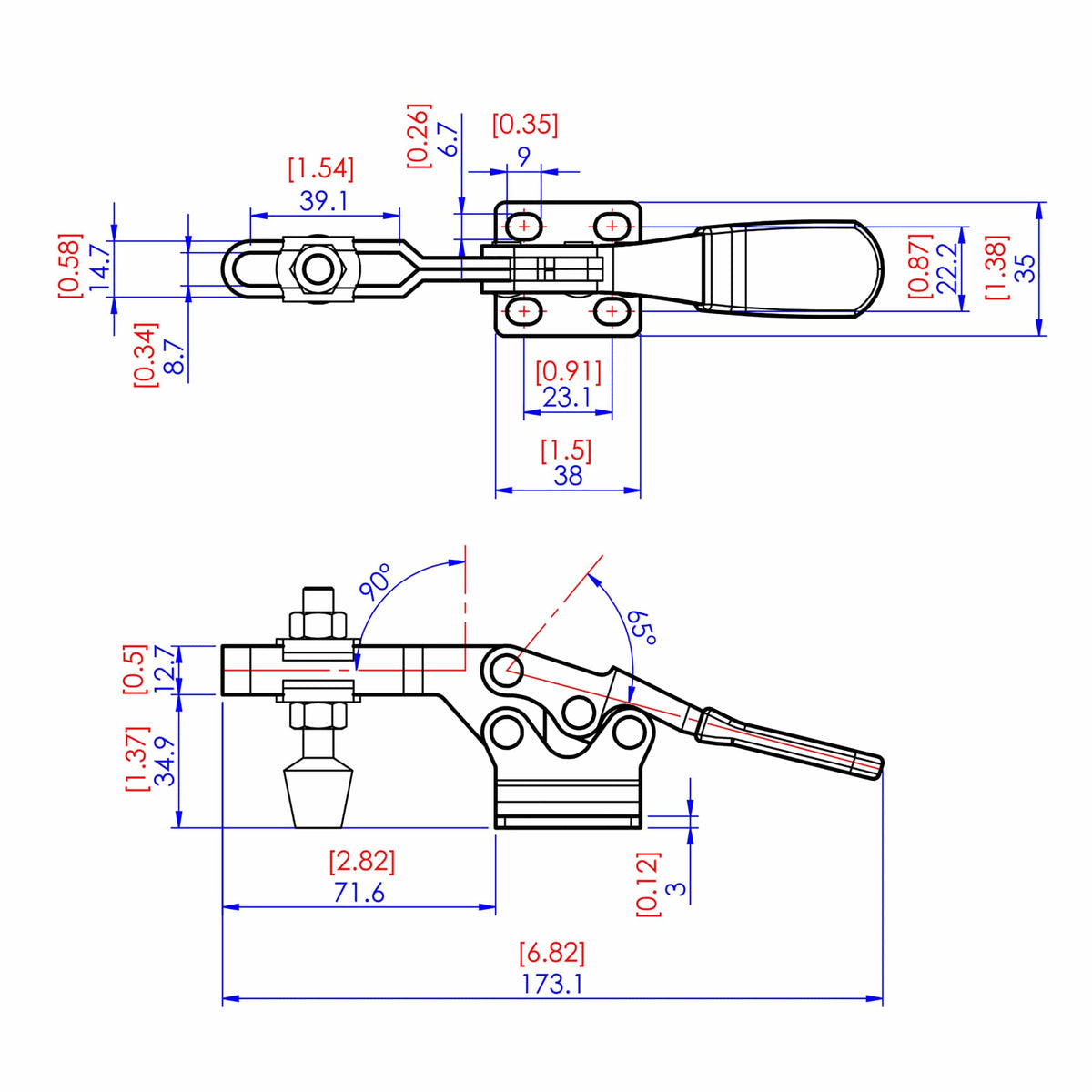 Low Silhouette Toggle Clamp