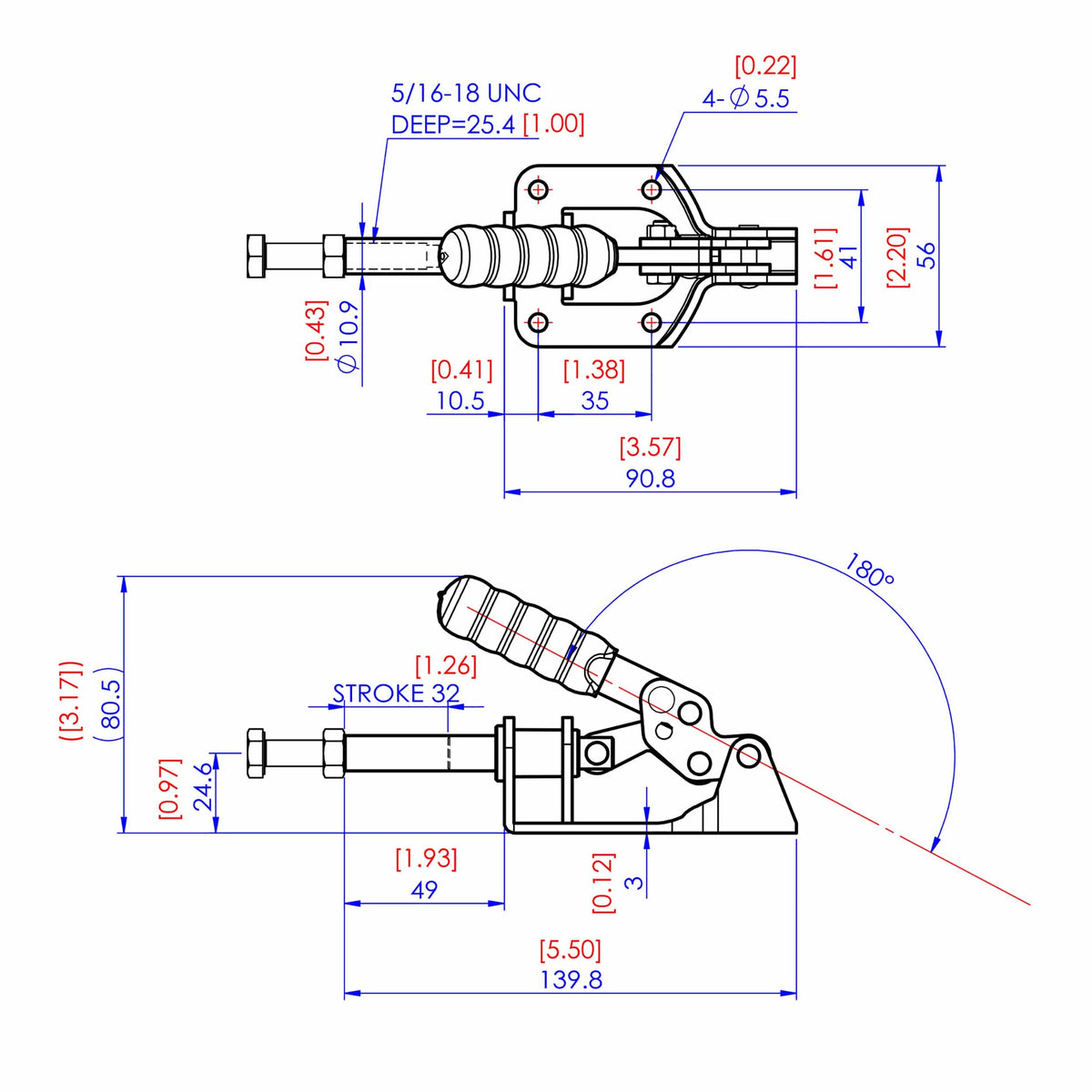 Straight Line Toggle Clamps