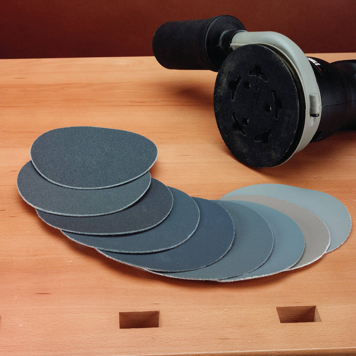 Hook and Loop Sanding Disc Assortment - 9 Piece