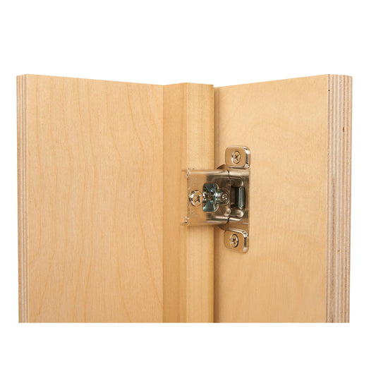 Compact 1/2" Edge Mount Cabinet Hinge - 1/2" Overlay - 1 Pair