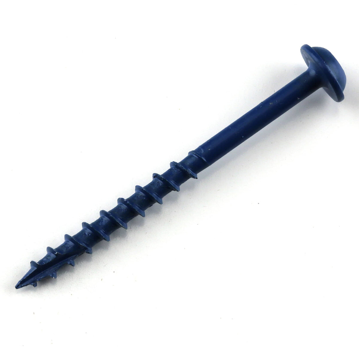 Pocket Hole Screw - #8 Coarse - Square Drive - Washer Head - Blue-Kote