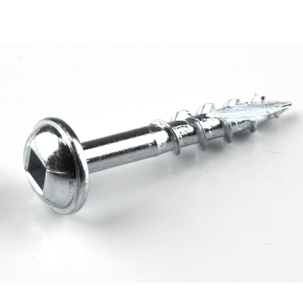 Pocket Hole Screw - #8 Coarse - Square Drive - Washer Head - Zinc