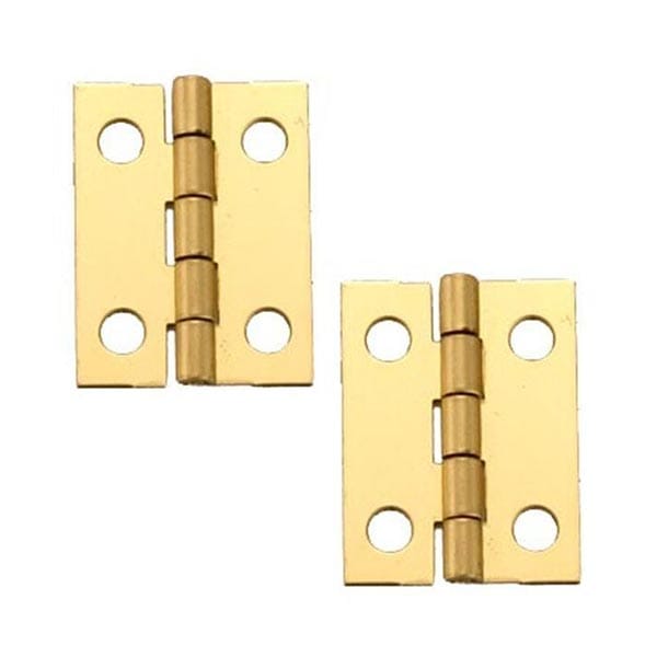 Miniature Hinge Open with Screws - Pair