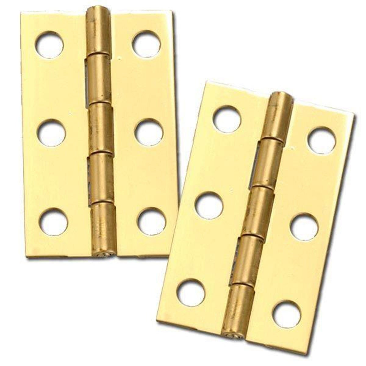 Miniature Hinge Open with Screws - Pair