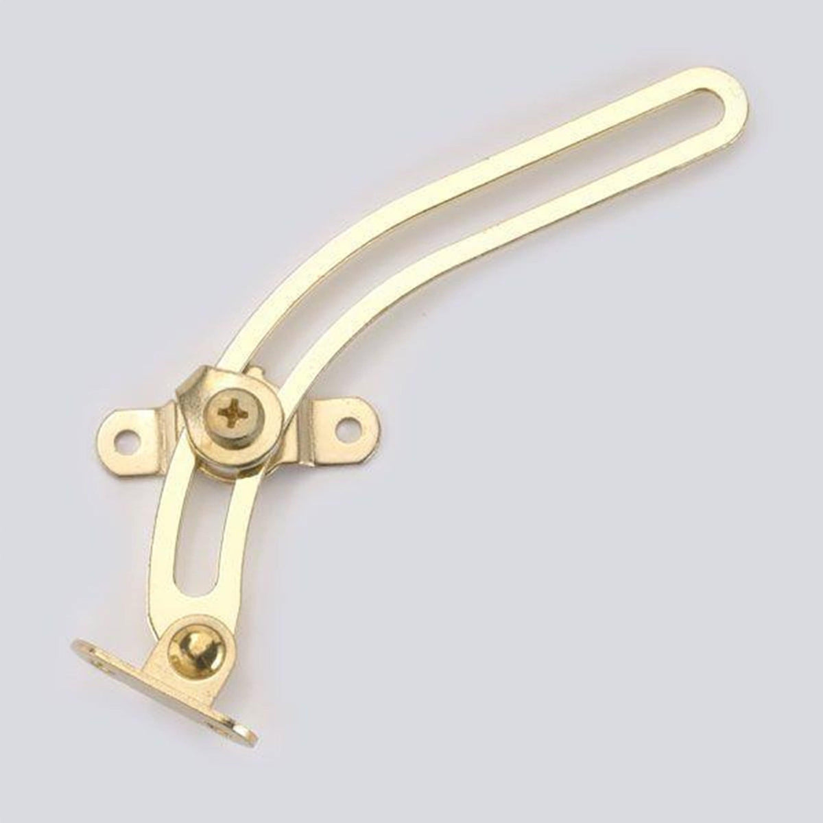 Curved Left Hand Friction Lid Support with Screws
