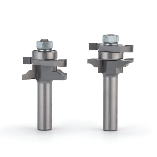 Ogee Stile and Rail Door Router Bit Set - 1/2" SH - 1-5/8" OD x 7/8" CL - 2 Piece
