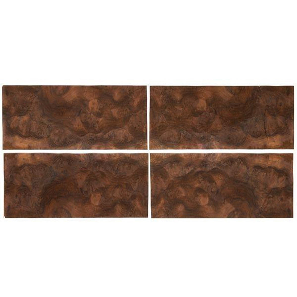 Wood Veneer Pack - Sequence Matched - 8" x 18" - 4 Piece