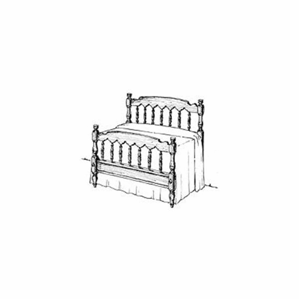 Woodworking Project Paper Plan to Build Colonial Bed