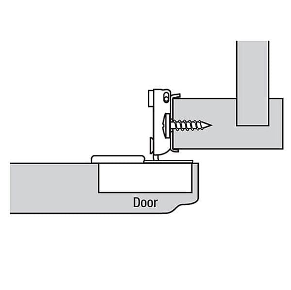 A-Series Face Frame Hinges - 1/2" Overlay - 110 Degree - 1 Pair