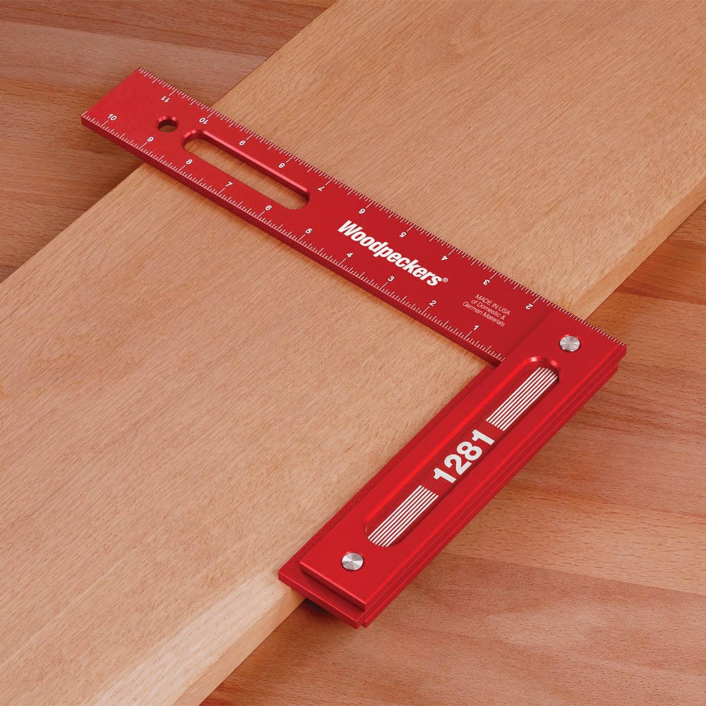 Precision Woodworking Square with Rack-It - 12" x 8"