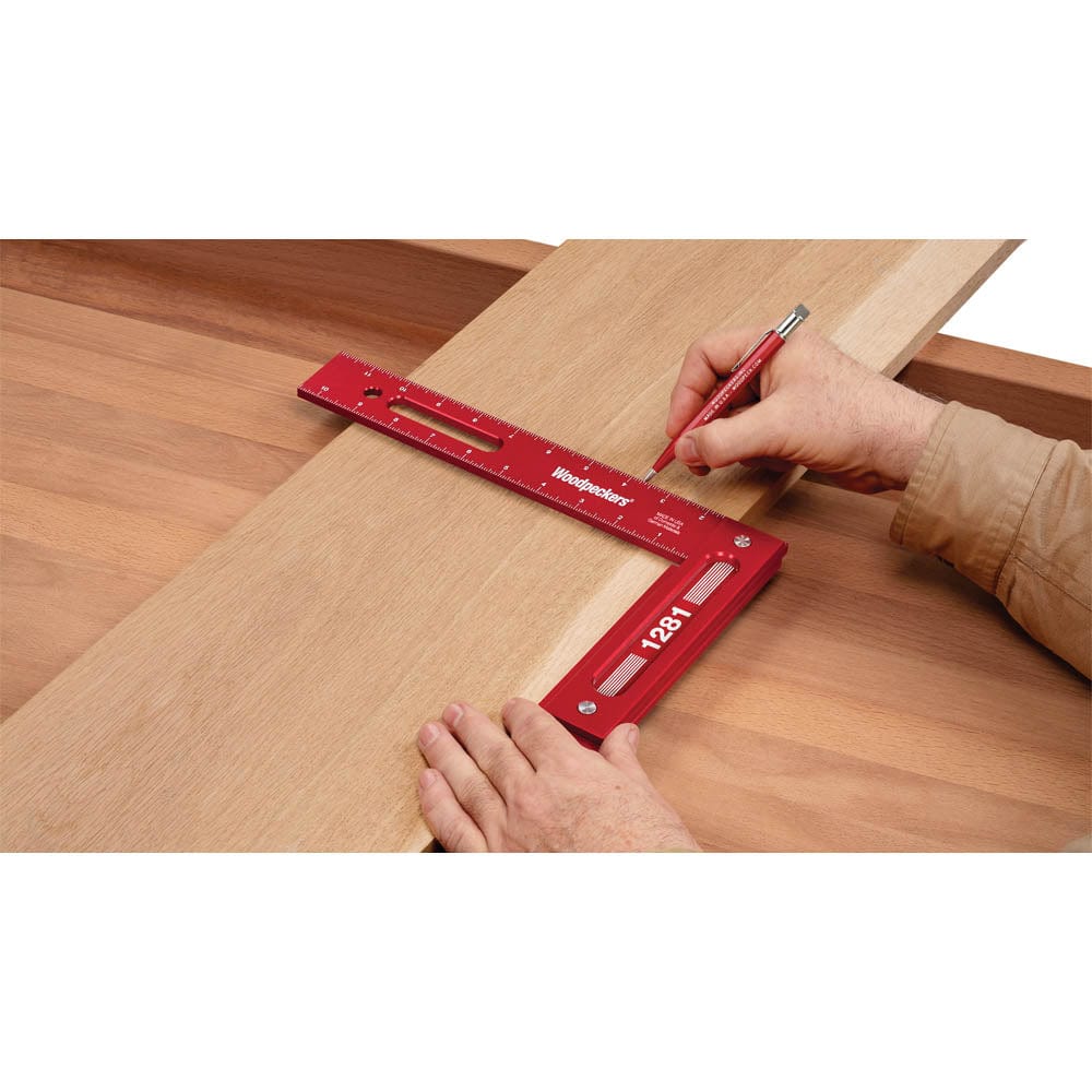 Precision Woodworking Square with Rack-It - 12" x 8"