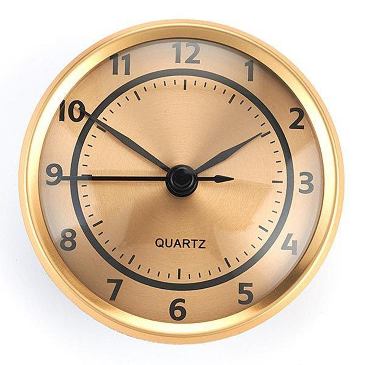 Clock Fit-up Arabic with Dial and Brushed Gold Bezel